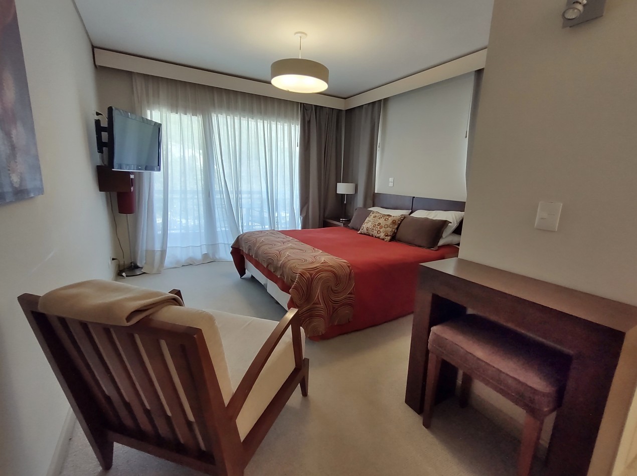 Departamento amoblado en Village Condo, Villa Catedral edif con spa, piscina cubierta gimnasio, jacuzzi. En venta apto turismo. Bariloche