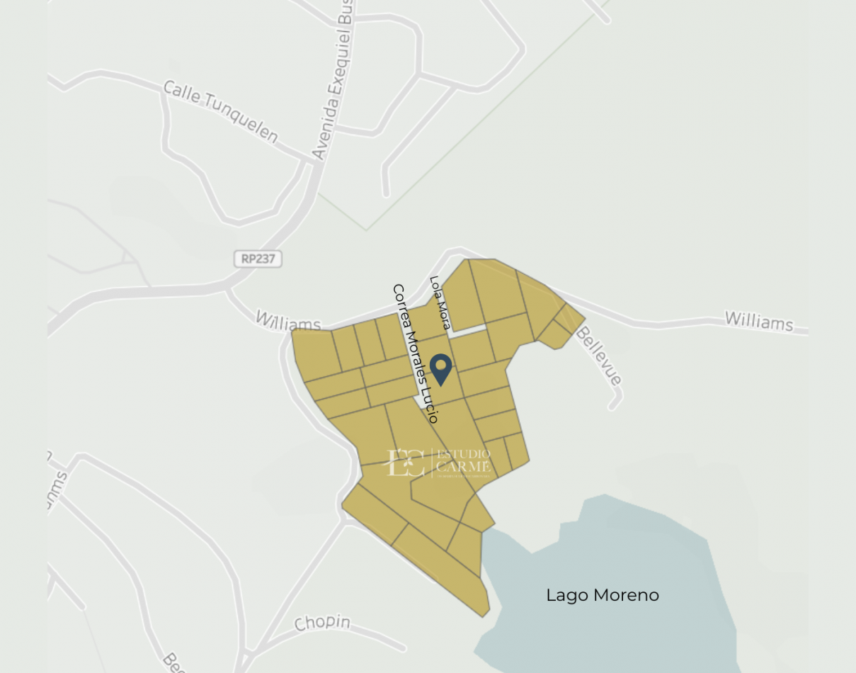 Lote en venta zona Llao Llao barrio Quintral Bariloche 