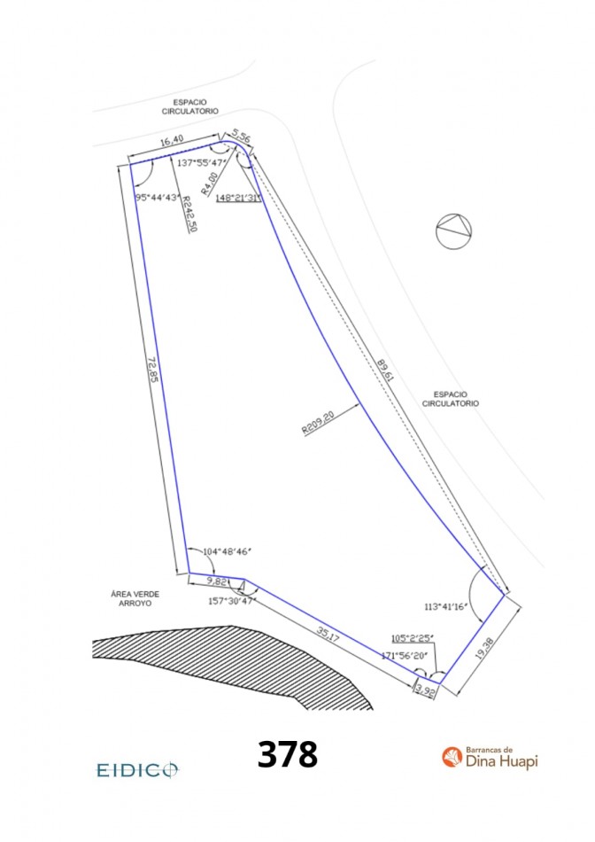 Barrancas de Dina Huapi lote 378 barrio privado a 15 km de Bariloche vigilancia plano vistas amenities tenis SUM