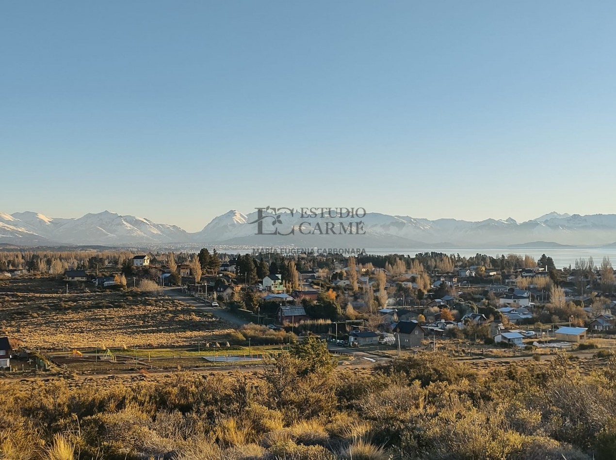 Lote vista panoramica lago Nahuel Huapi y Cordillera en Barrio Privado Barrancas de Dina Huapi L.94 venta a 15 km de Bariloche.