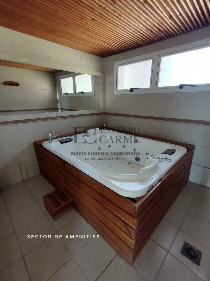 Departamento amoblado en Village Condo, Villa Catedral edif con spa, piscina cubierta gimnasio, jacuzzi. En venta apto turismo. Bariloche 