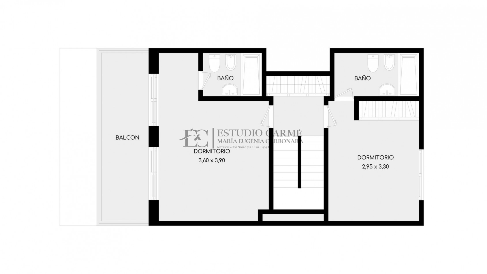 Semipiso duplex 2 suites en venta en el centro de Bariloche