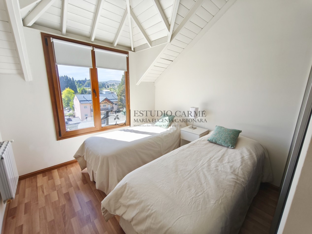 Duplex 3 amb 1 suite vista al lago cochera y baulera en Bo. Belgrano, Bariloche en venta ideal renta turistica 