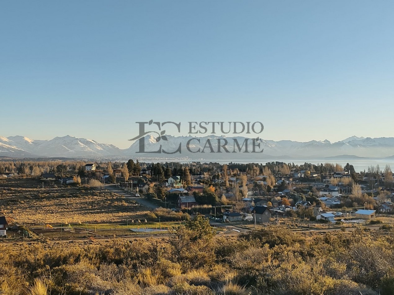 Lote vista panoramica lago Nahuel Huapi y Cordillera en Barrio Privado Barrancas de Dina Huapi L.94 venta a 15 km de Bariloche.