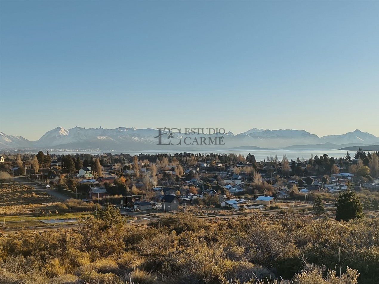 Lote vista panoramica lago Nahuel Huapi y Cordillera en Barrio Privado Barrancas de Dina Huapi L.94 venta a 15 km de Bariloche.