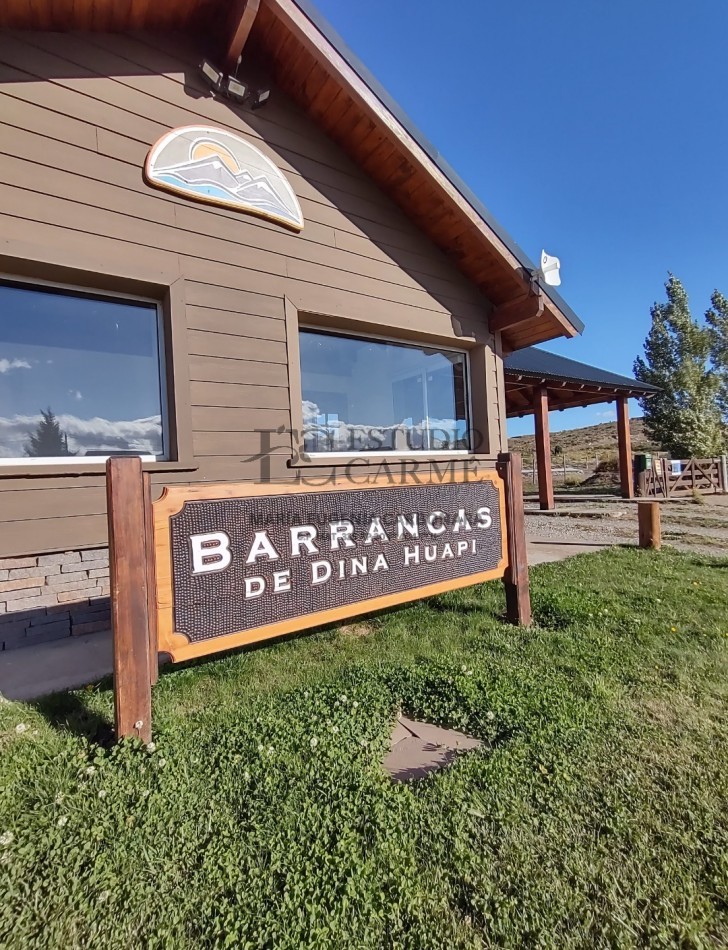 Lote vista panoramica lago Nahuel Huapi y Cordillera en Barrio Privado Barrancas de Dina Huapi L.94 venta a 15 km de Bariloche.