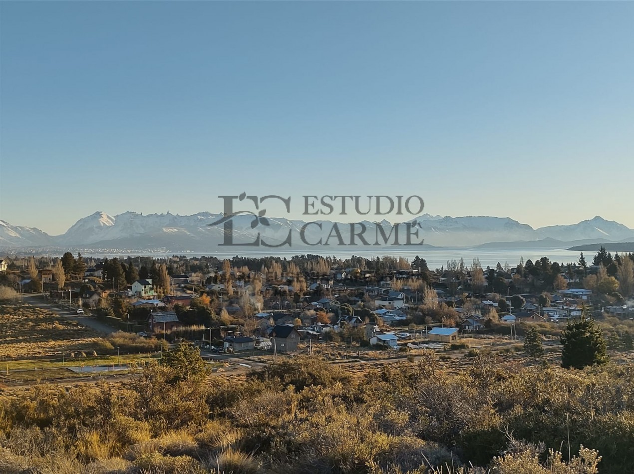 Lote vista panoramica lago Nahuel Huapi y Cordillera en Barrio Privado Barrancas de Dina Huapi L.94 venta a 15 km de Bariloche.