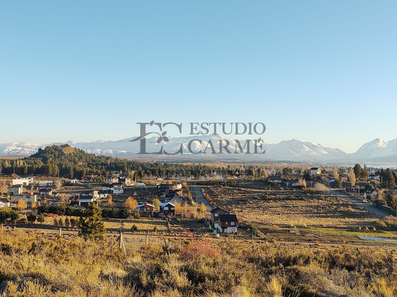 Lote vista panoramica lago Nahuel Huapi y Cordillera en Barrio Privado Barrancas de Dina Huapi L.94 venta a 15 km de Bariloche.