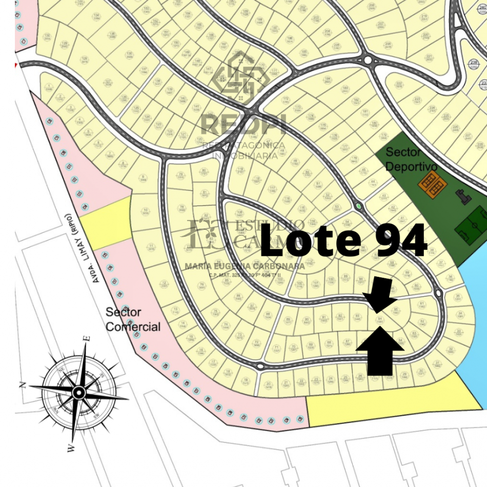 Lote vista panoramica lago Nahuel Huapi y Cordillera en Barrio Privado Barrancas de Dina Huapi L.94 venta a 15 km de Bariloche.