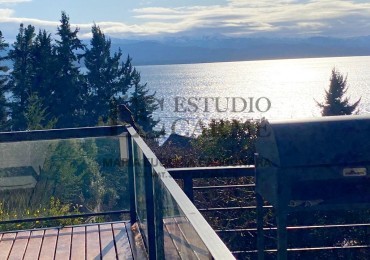 Vista al lago apto turismo en Melipal, Bariloche, en venta propiedad exclusiva de diseño 