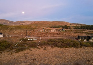 Barrancas de Dina Huapi lote 353 barrio privado a 15 km de Bariloche vigilancia plano vistas amenities tenis SUM
